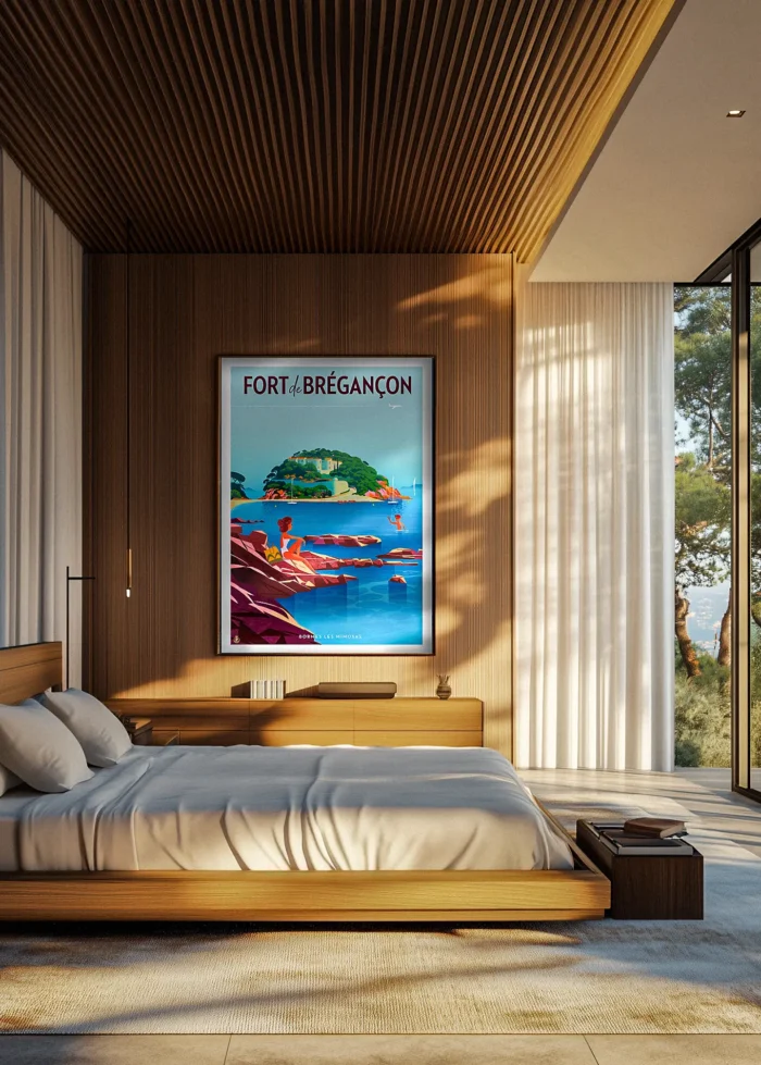 525_Fort Brégançon Affiche Monsieur Z Fort Brégançon Décoration d'intérieur Modern, Tableau, Œuvre d'art, Design, Fine Art, Poster, Déco.