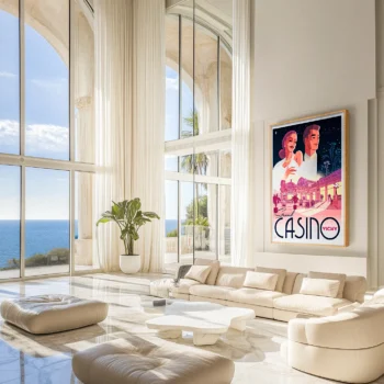 Affiche grand Casino Vichy Monsieur Z. Décoration d'intérieur, Tableau, Œuvre d'art, Design, Affiche, Fine Art, Poster, Déco. Monsieur Z Illustration