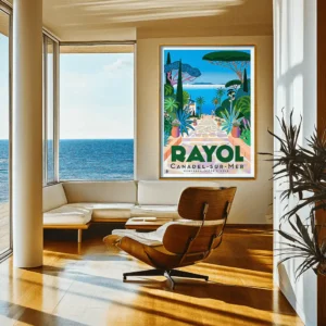 Affiche de collection Rayol Canadel sur mer Monsieur Z. Décoration d'intérieur, Chalet Tableau, Œuvre d'art, Design, Affiche, Fine Art, Poster, Déco. Monsieur Z Illustration
