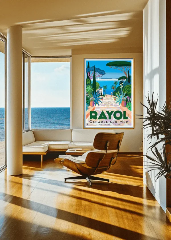 420_site Affiche de collection Rayol Canadel sur mer Monsieur Z. Décoration d'intérieur, Chalet Tableau, Œuvre d'art, Design, Affiche, Fine Art, Poster, Déco. Monsieur Z Illustration