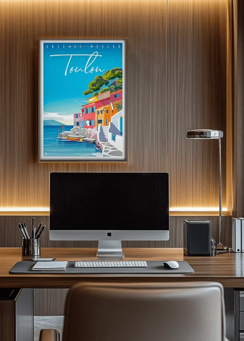 Affiche Toulon Monsieur Z. Décoration d'intérieur, Chalet Tableau, Œuvre d'art, Design, Affiche, Fine Art, Poster, Déco. Monsieur Z Illustration