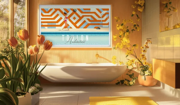 350_site Affiche Toulon Architecture piscine Monsieur Z . Décoration d'intérieur, Chalet Tableau, Œuvre d'art, Design, Affiche, Fine Art, Poster, Déco. Monsieur Z Illustration