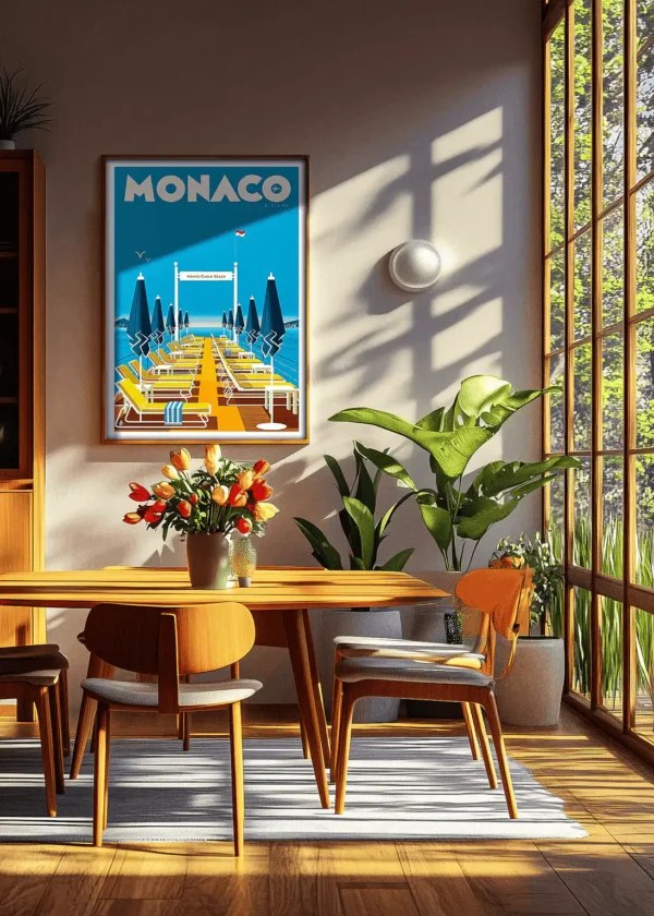 392_site Affiche Monaco Monsieur Z . Décoration d'intérieur, Chalet Tableau, Œuvre d'art, Design, Affiche, Fine Art, Poster, Déco. Monsieur Z Illustration AAZ Galerie