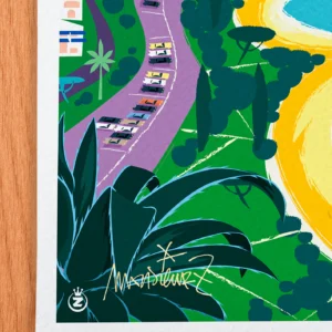 Affiche Toulon Signée Monsieur Z, Tirage d'art,