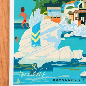 Affiche Provence Signée Monsieur Z, Tirage d'art,