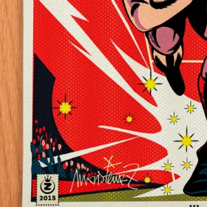 Affiche Rudgby Signée Monsieur Z, Tirage d'art,