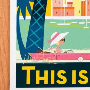 Affiche Nice Signée Monsieur Z, Tirage d'art,
