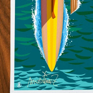 Affiche hyères Signée Monsieur Z, Tirage d'art,