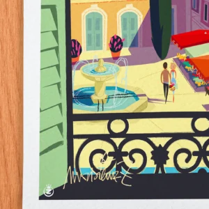 Affiche Provence Signée Monsieur Z, Tirage d'art,