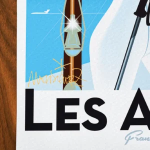 Affiche alpes Signée Monsieur Z, Tirage d'art,