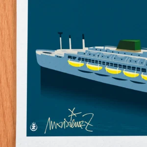 Affiche hyères Signée Monsieur Z, Tirage d'art,