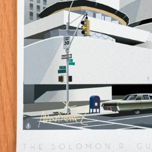 Affiche Guggenheim Signée Monsieur Z, Tirage d'art,
