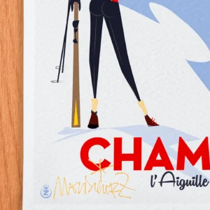 Affiche chamonix Signée Monsieur Z, Tirage d'art,