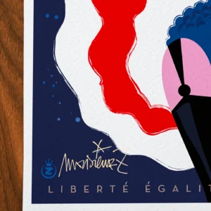 Affiche french cancan Signée Monsieur Z, Tirage d'art,