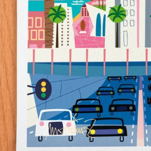 Affiche toulon Signée Monsieur Z, Tirage d'art,