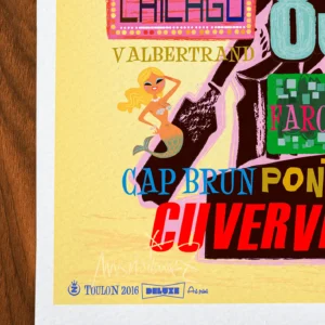 Affiche toulon Signée Monsieur Z, Tirage d'art,