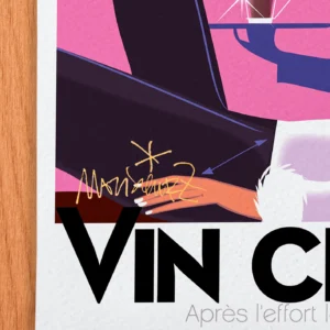 Affiche Vin chaud Signée Monsieur Z, Tirage d'art,