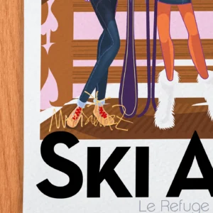Affiche Alpes Signée Monsieur Z, Tirage d'art,