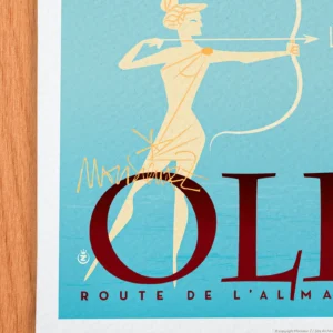 Affiche Olbia Signée Monsieur Z, Tirage d'art,