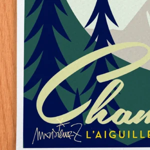 Affiche Chamonix Signée Monsieur Z, Tirage d'art,