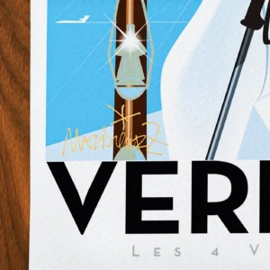 Affiche Verbier Signée Monsieur Z, Tirage d'art,