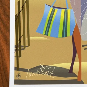 Affiche hyères Signée Monsieur Z, Tirage d'art,