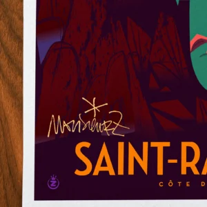 Affiche saint-raphael Signée Monsieur Z, Tirage d'art,