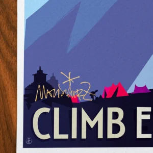 Affiche Montagne Signée Monsieur Z, Tirage d'art,
