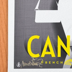 Affiche cannes Signée Monsieur Z, Tirage d'art,