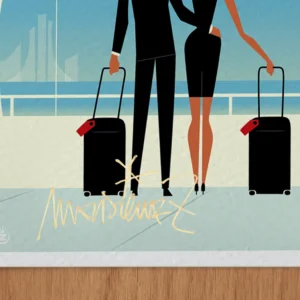Affiche Airport Signée Monsieur Z, Tirage d'art,