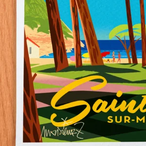 Affiche saint-cyr Signée Monsieur Z, Tirage d'art,