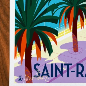 Affiche saint raphael Signée Monsieur Z, Tirage d'art,