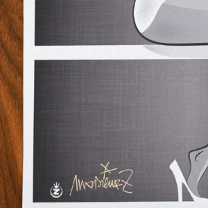 Affiche mode Signée Monsieur Z, Tirage d'art,