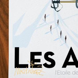 Affiche Montagne Signée Monsieur Z, Tirage d'art,