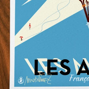 Affiche Montagne Signée Monsieur Z, Tirage d'art,