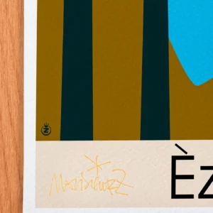 Affiche Eze Signée Monsieur Z, Tirage d'art,
