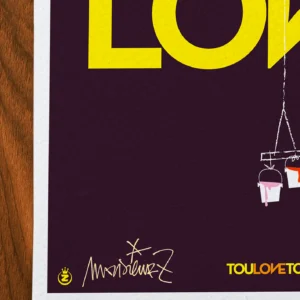 Affiche toulon love Signée Monsieur Z, Tirage d'art,
