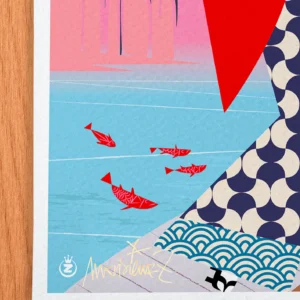 Affiche tocyo Signée Monsieur Z, Tirage d'art,