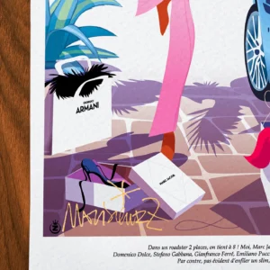 Affiche mode Signée Monsieur Z, Tirage d'art,