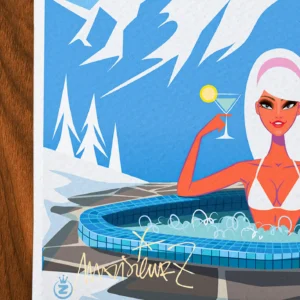 Affiche Montagne Signée Monsieur Z, Tirage d'art,