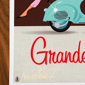 Affiche grande caffe Signée Monsieur Z, Tirage d'art,