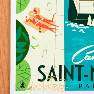 Affiche Paris Signée Monsieur Z, Tirage d'art,