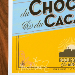 Affiche chocolat Signée Monsieur Z, Tirage d'art,
