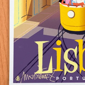 Affiche ville Signée Monsieur Z, Tirage d'art,