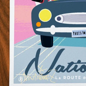 Affiche ville Signée Monsieur Z, Tirage d'art,