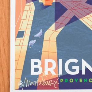 Affiche Brignoles Signée Monsieur Z, Tirage d'art,