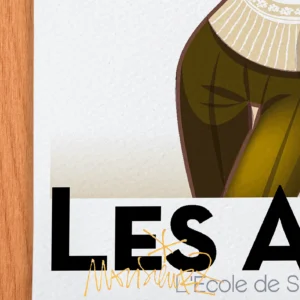 Affiche Montagne Signée Monsieur Z, Tirage d'art,