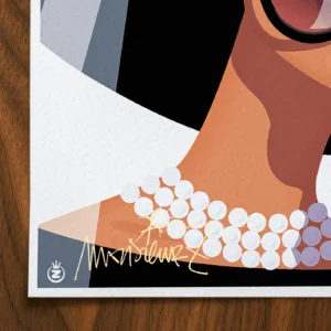 Affiche audrey Signée Monsieur Z, Tirage d'art,