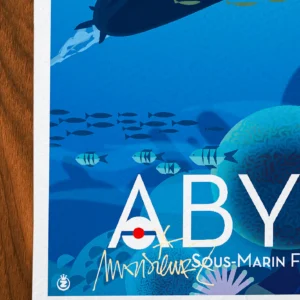 Affiche Abysse Signée Monsieur Z, Tirage d'art,