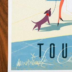 Affiche toulon Signée Monsieur Z, Tirage d'art,